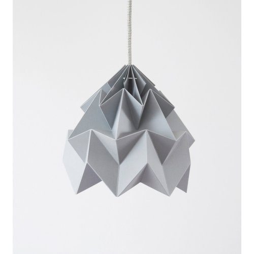 Petite suspension Origami Moth Grise
